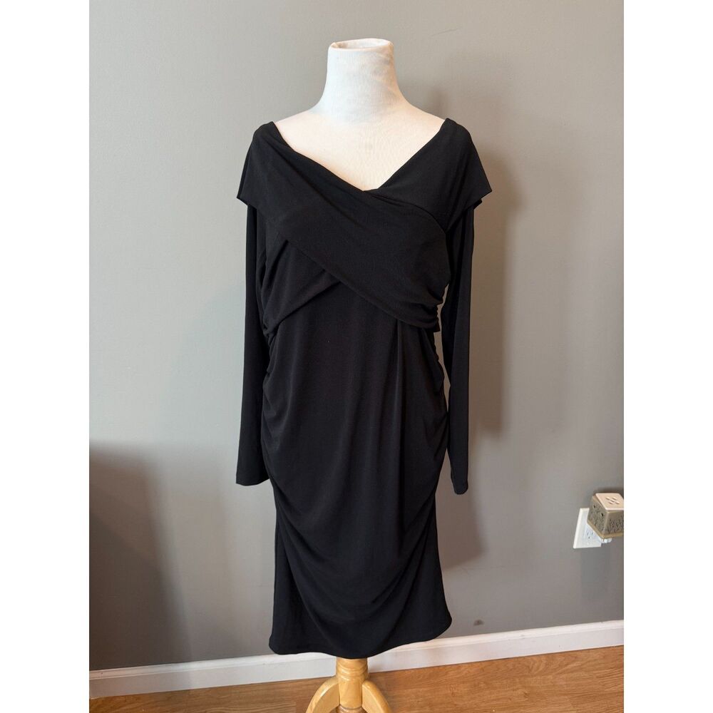 Large MotherHood black maternity dress